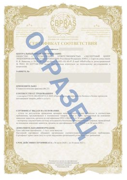 Образец Сертификат СТО 01.064.00220722.2-2020 Феодосия Сертификат СТО 01.064.00220722.2-2020 