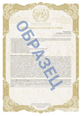 Образец Приложение к СТО 01.064.00220722.2-2020 Феодосия Сертификат СТО 01.064.00220722.2-2020 