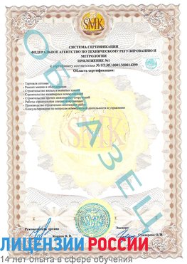 Образец сертификата соответствия (приложение) Феодосия Сертификат ISO 14001